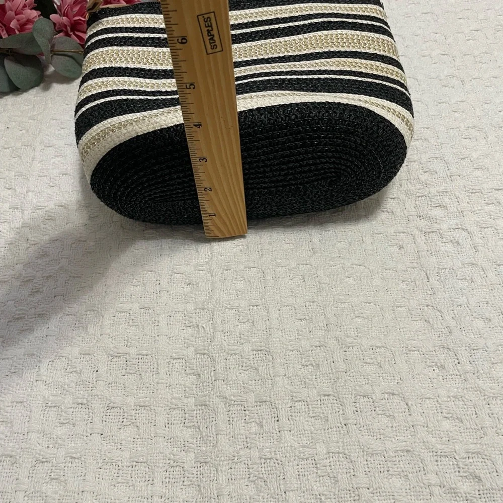 Striped‎ Black and Cream Women's Bag